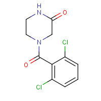 1254073-33-0 4-(2,6-dichlorobenzoyl)piperazin-2-one chemical structure