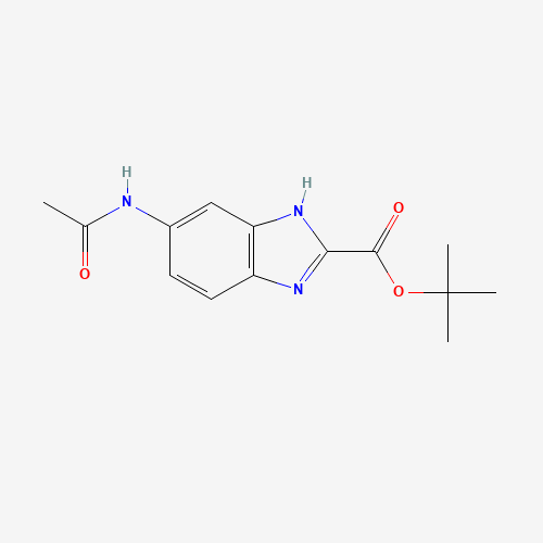 1093261-36-9 tert-butyl 6-acetamido-1H-benzimidazole-2-carboxylate chemical structure