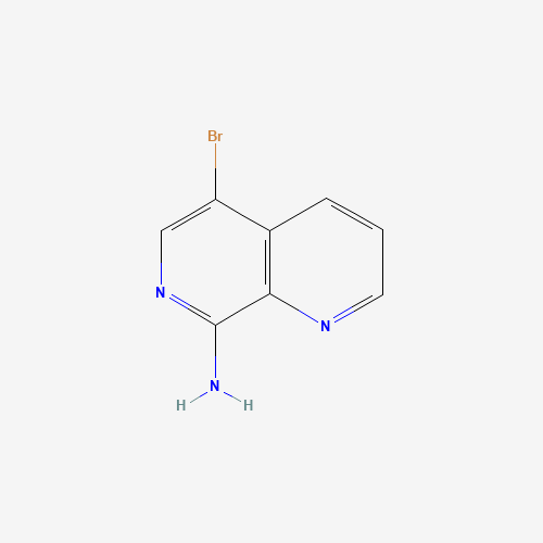 67967-17-3 5-bromo-1,7-naphthyridin-8-amine chemical structure