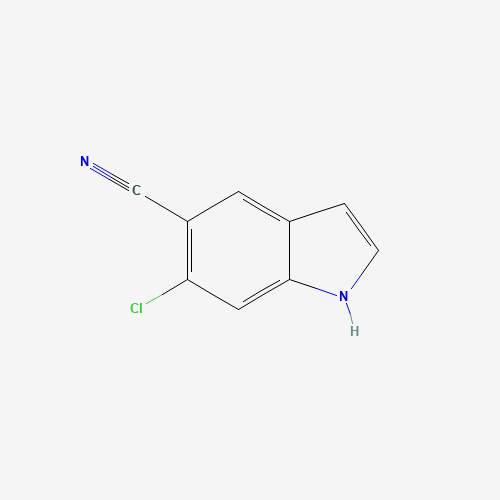 1423120-66-4 6-chloro-1H-indole-5-carbonitrile chemical structure