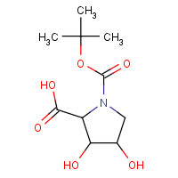 1401521-90-1 3,4-dihydroxy-1-[(2-methylpropan-2-yl)oxycarbonyl]pyrrolidine-2-carboxylic acid chemical structure