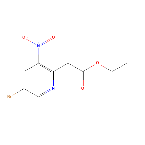 1211540-74-7 ethyl 2-(5-bromo-3-nitropyridin-2-yl)acetate chemical structure