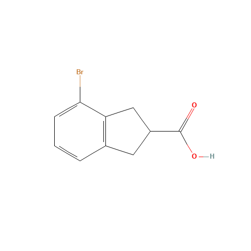 209224-95-3 4-bromo-2,3-dihydro-1H-indene-2-carboxylic acid chemical structure