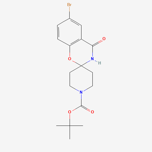 690632-05-4 tert-butyl 6-bromo-4-oxospiro[3H-1,3-benzoxazine-2,4'-piperidine]-1'-carboxylate chemical structure