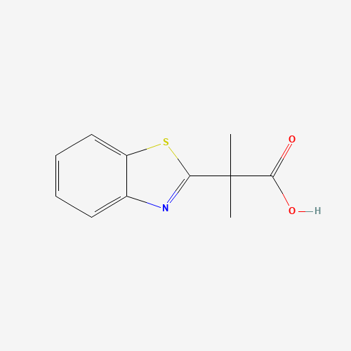 125305-80-8 2-(1,3-benzothiazol-2-yl)-2-methylpropanoic acid chemical structure