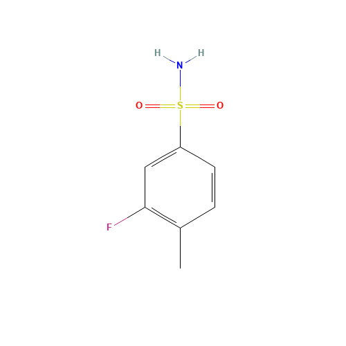 329909-29-7 3-fluoro-4-methylbenzenesulfonamide chemical structure