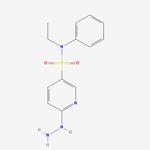 627841-55-8 N-ethyl-6-hydrazinyl-N-phenylpyridine-3-sulfonamide chemical structure