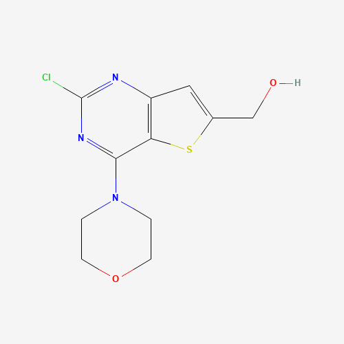 885698-97-5 (2-chloro-4-morpholin-4-ylthieno[3,2-d]pyrimidin-6-yl)methanol chemical structure