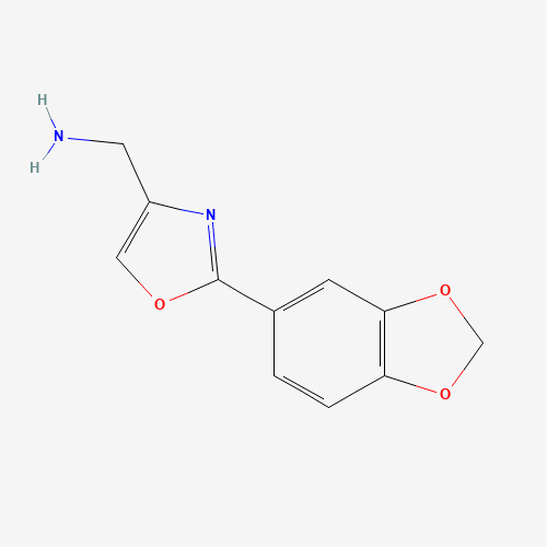 885273-48-3 [2-(1,3-benzodioxol-5-yl)-1,3-oxazol-4-yl]methanamine chemical structure