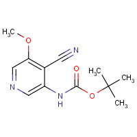 1045858-19-2 tert-butyl N-(4-cyano-5-methoxypyridin-3-yl)carbamate chemical structure