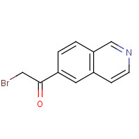 1105711-81-6 2-bromo-1-isoquinolin-6-ylethanone chemical structure