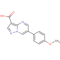 709631-46-9 6-(4-methoxyphenyl)pyrazolo[1,5-a]pyrimidine-3-carboxylic acid chemical structure