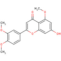 10544-05-5 2-(3,4-dimethoxyphenyl)-7-hydroxy-5-methoxychromen-4-one chemical structure