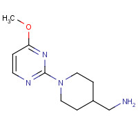 1093395-75-5 [1-(4-methoxypyrimidin-2-yl)piperidin-4-yl]methanamine chemical structure