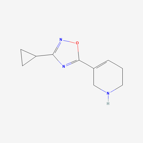 114904-71-1 3-cyclopropyl-5-(1,2,3,6-tetrahydropyridin-5-yl)-1,2,4-oxadiazole chemical structure