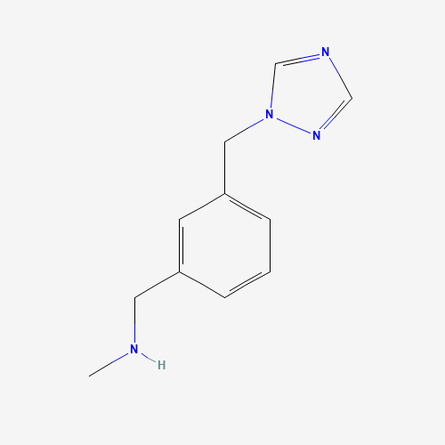 876316-32-4 N-methyl-1-[3-(1,2,4-triazol-1-ylmethyl)phenyl]methanamine chemical structure