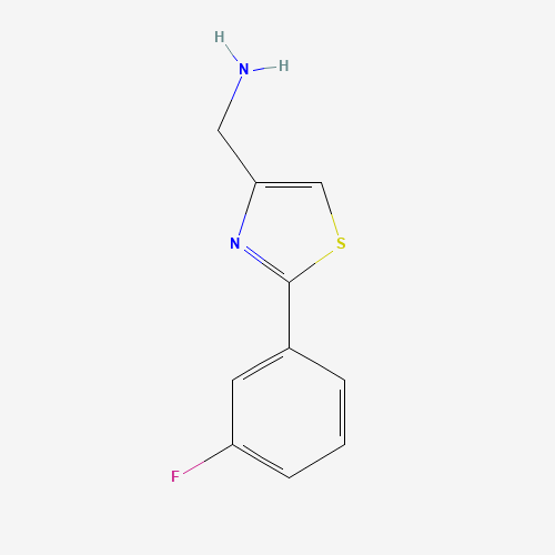 885280-31-9 [2-(3-fluorophenyl)-1,3-thiazol-4-yl]methanamine chemical structure
