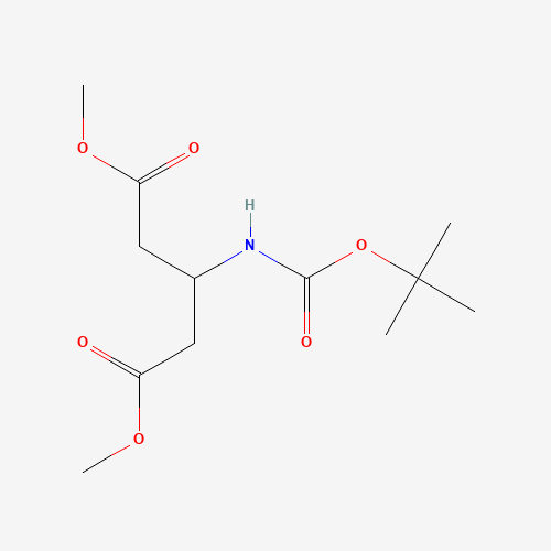 82803-55-2 dimethyl 3-[(2-methylpropan-2-yl)oxycarbonylamino]pentanedioate chemical structure