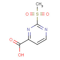 1370411-46-3 2-methylsulfonylpyrimidine-4-carboxylic acid chemical structure