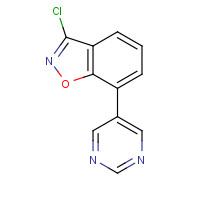 1428881-83-7 3-chloro-7-pyrimidin-5-yl-1,2-benzoxazole chemical structure