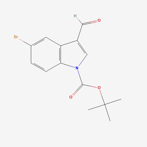 325800-39-3 tert-butyl 5-bromo-3-formylindole-1-carboxylate chemical structure