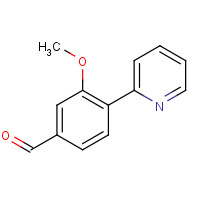676095-74-2 3-methoxy-4-pyridin-2-ylbenzaldehyde chemical structure