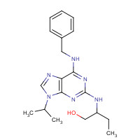 186692-44-4 2-[[6-(benzylamino)-9-propan-2-ylpurin-2-yl]amino]butan-1-ol chemical structure