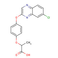 157435-10-4 2-[4-(7-chloroquinoxalin-2-yl)oxyphenoxy]propanoic acid chemical structure