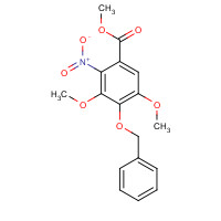 27065-71-0 methyl 3,5-dimethoxy-2-nitro-4-phenylmethoxybenzoate chemical structure