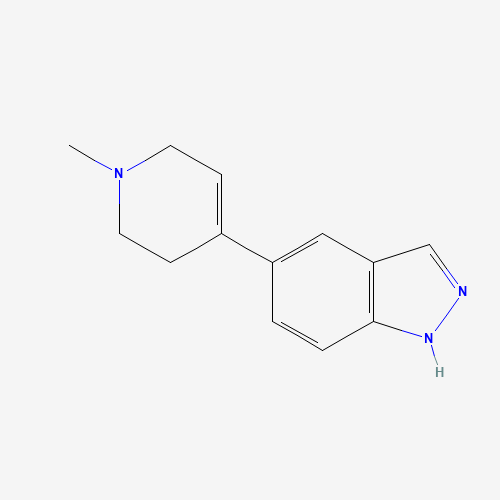 885272-72-0 5-(1-methyl-3,6-dihydro-2H-pyridin-4-yl)-1H-indazole chemical structure