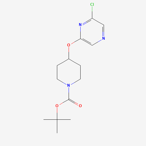 426830-18-4 tert-butyl 4-(6-chloropyrazin-2-yl)oxypiperidine-1-carboxylate chemical structure