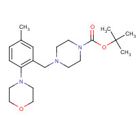 1460033-45-7 tert-butyl 4-[(5-methyl-2-morpholin-4-ylphenyl)methyl]piperazine-1-carboxylate chemical structure
