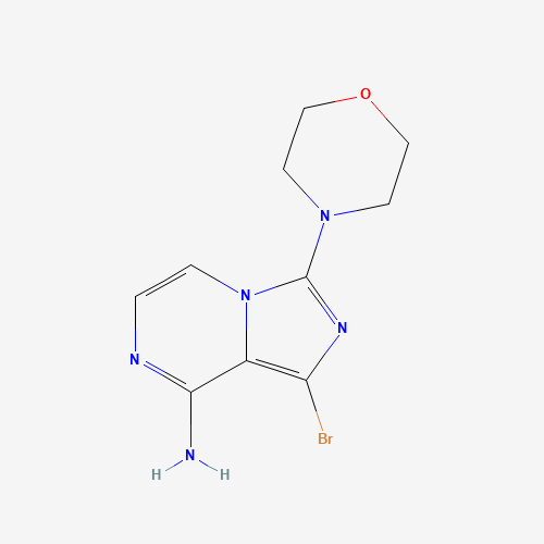 1419222-67-5 1-bromo-3-morpholin-4-ylimidazo[1,5-a]pyrazin-8-amine chemical structure