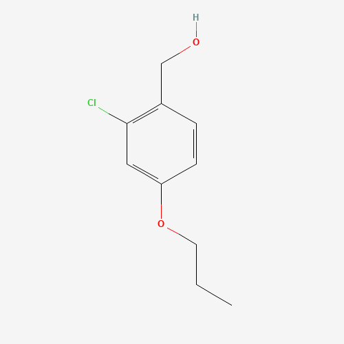 478375-55-2 (2-chloro-4-propoxyphenyl)methanol chemical structure