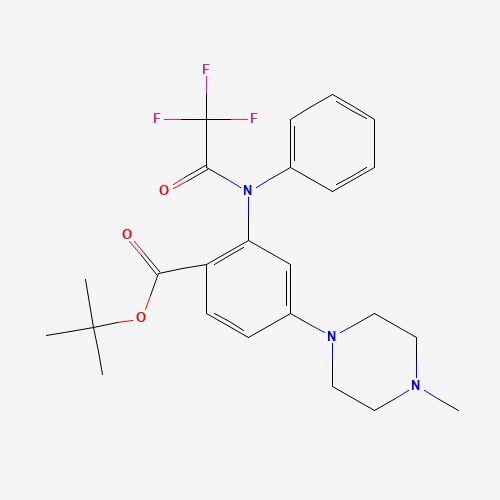1108746-17-3 tert-butyl 4-(4-methylpiperazin-1-yl)-2-(N-(2,2,2-trifluoroacetyl)anilino)benzoate chemical structure