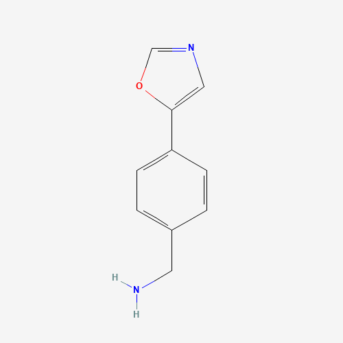 672324-91-3 [4-(1,3-oxazol-5-yl)phenyl]methanamine chemical structure