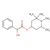 100-91-4 (1,2,2,6-tetramethylpiperidin-4-yl) 2-hydroxy-2-phenylacetate chemical structure