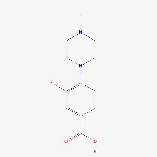 250683-76-2 3-fluoro-4-(4-methylpiperazin-1-yl)benzoic acid chemical structure