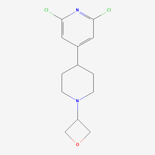 1496582-60-5 2,6-dichloro-4-[1-(oxetan-3-yl)piperidin-4-yl]pyridine chemical structure