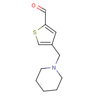 893745-85-2 4-(piperidin-1-ylmethyl)thiophene-2-carbaldehyde chemical structure