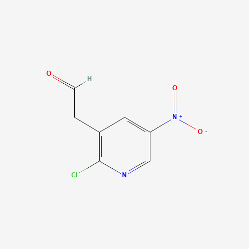 1256264-86-4 2-(2-chloro-5-nitropyridin-3-yl)acetaldehyde chemical structure