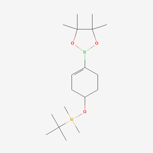 865869-27-8 tert-butyl-dimethyl-[4-(4,4,5,5-tetramethyl-1,3,2-dioxaborolan-2-yl)cyclohex-3-en-1-yl]oxysilane chemical structure