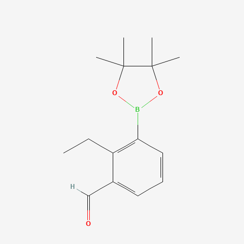 1260023-43-5 2-ethyl-3-(4,4,5,5-tetramethyl-1,3,2-dioxaborolan-2-yl)benzaldehyde chemical structure