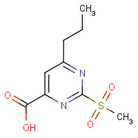 1150644-56-6 2-methylsulfonyl-6-propylpyrimidine-4-carboxylic acid chemical structure
