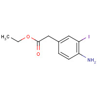 405267-73-4 ethyl 2-(4-amino-3-iodophenyl)acetate chemical structure