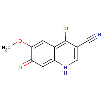 263149-10-6 4-chloro-6-methoxy-7-oxo-1H-quinoline-3-carbonitrile chemical structure