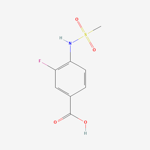 716361-59-0 3-fluoro-4-(methanesulfonamido)benzoic acid chemical structure