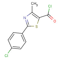 54001-22-8 2-(4-chlorophenyl)-4-methyl-1,3-thiazole-5-carbonyl chloride chemical structure