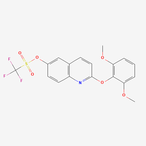 623147-10-4 [2-(2,6-dimethoxyphenoxy)quinolin-6-yl] trifluoromethanesulfonate chemical structure