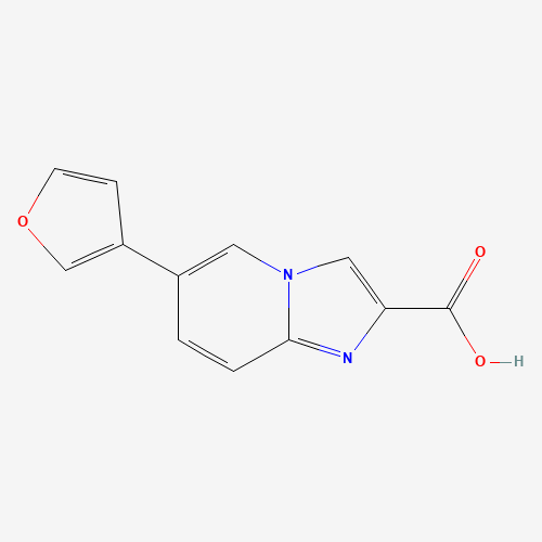 1167625-81-1 6-(furan-3-yl)imidazo[1,2-a]pyridine-2-carboxylic acid chemical structure